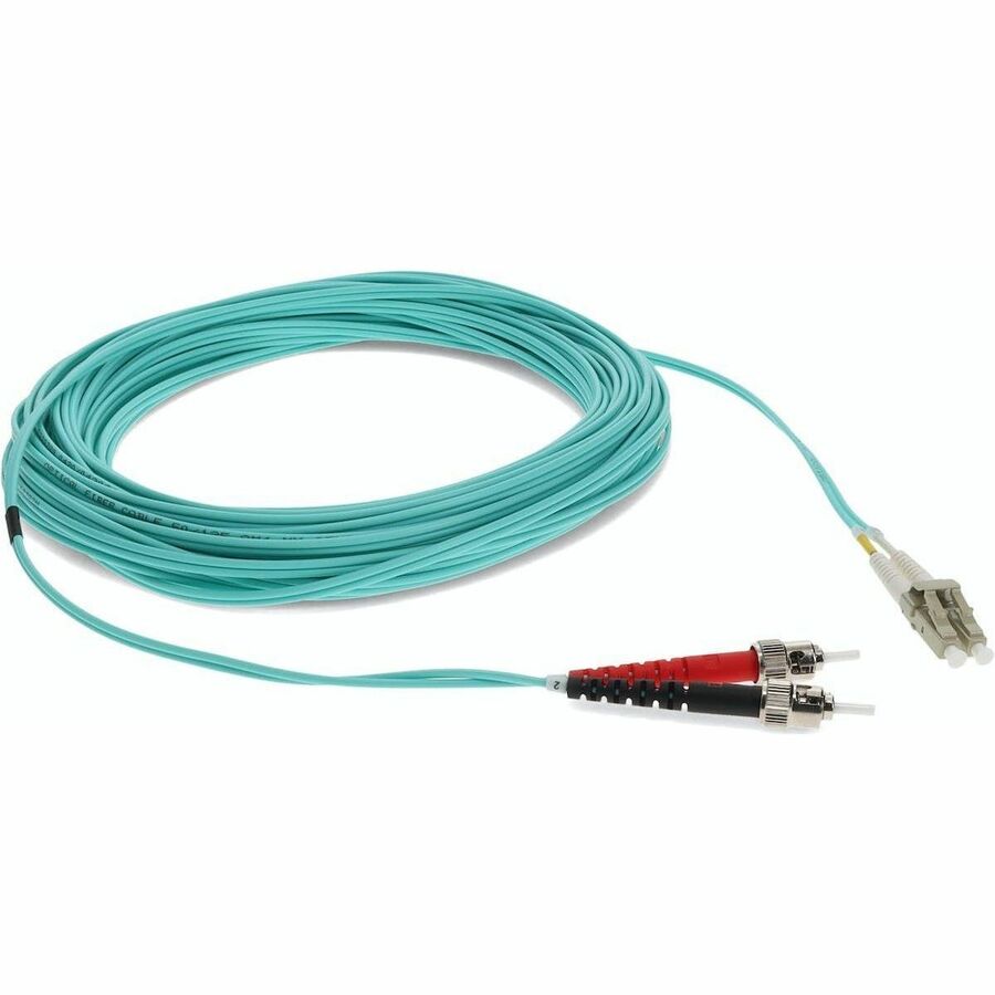 Addon Networks Add-St-Lc-11M5Om4 Fibre Optic Cable 11 M 2X Lc 2X St Lomm Om4 Aqua Colour