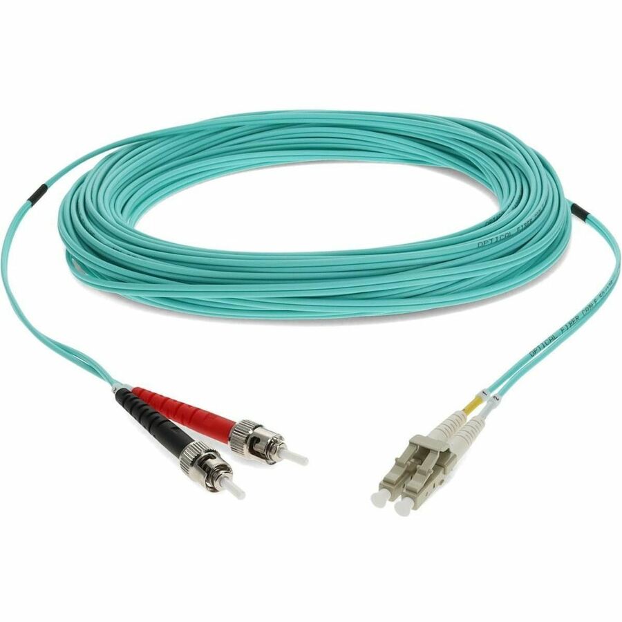 Addon Networks Add-St-Lc-11M5Om4 Fibre Optic Cable 11 M 2X Lc 2X St Lomm Om4 Aqua Colour