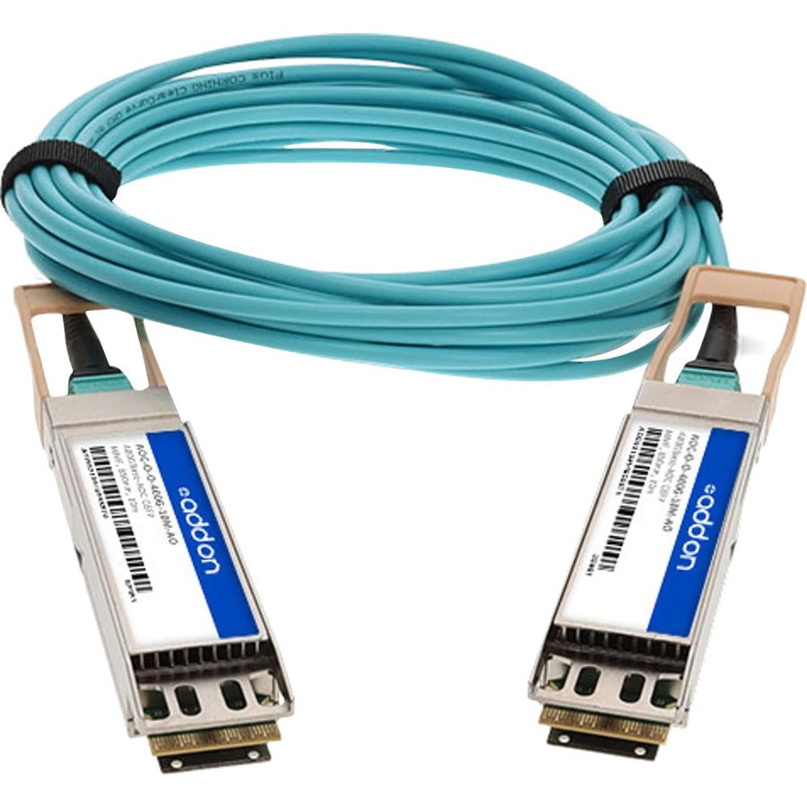 Addon Networks Aoc-O-O-400G-10M-Ao Fibre Optic Cable Om3 Aqua Colour