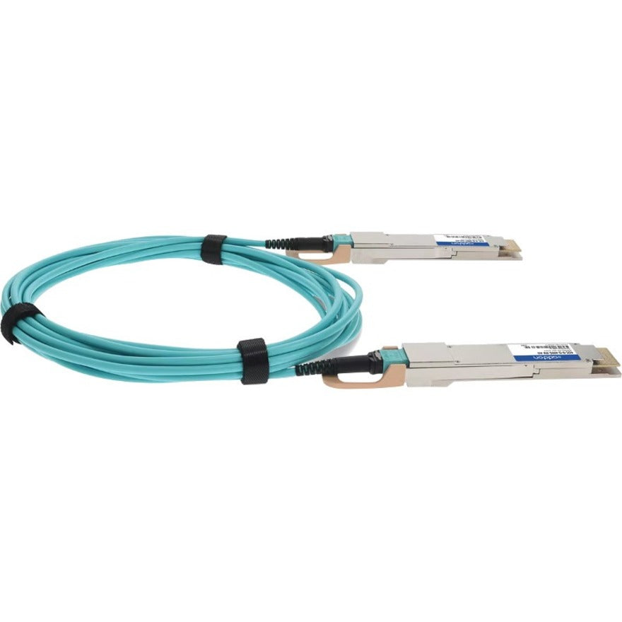 Addon Networks Aoc-O-O-400G-4M-Ao Infiniband Cable Osfp Aqua Colour, Silver
