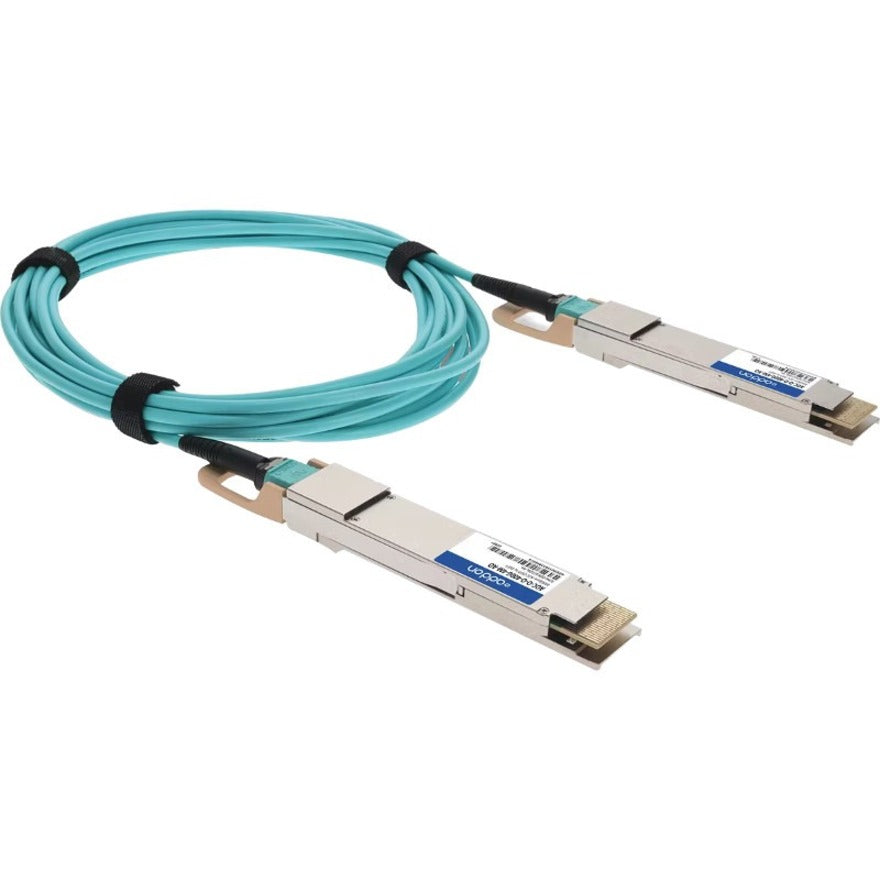 Addon Networks Aoc-O-O-400G-4M-Ao Infiniband Cable Osfp Aqua Colour, Silver