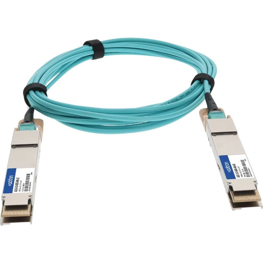Addon Networks Aoc-O-O-400G-4M-Ao Infiniband Cable Osfp Aqua Colour, Silver