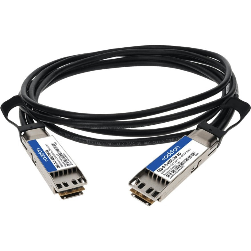Addon Networks Cab-O-O-400G-2M-Ao Infiniband Cable Osfp Black, Silver