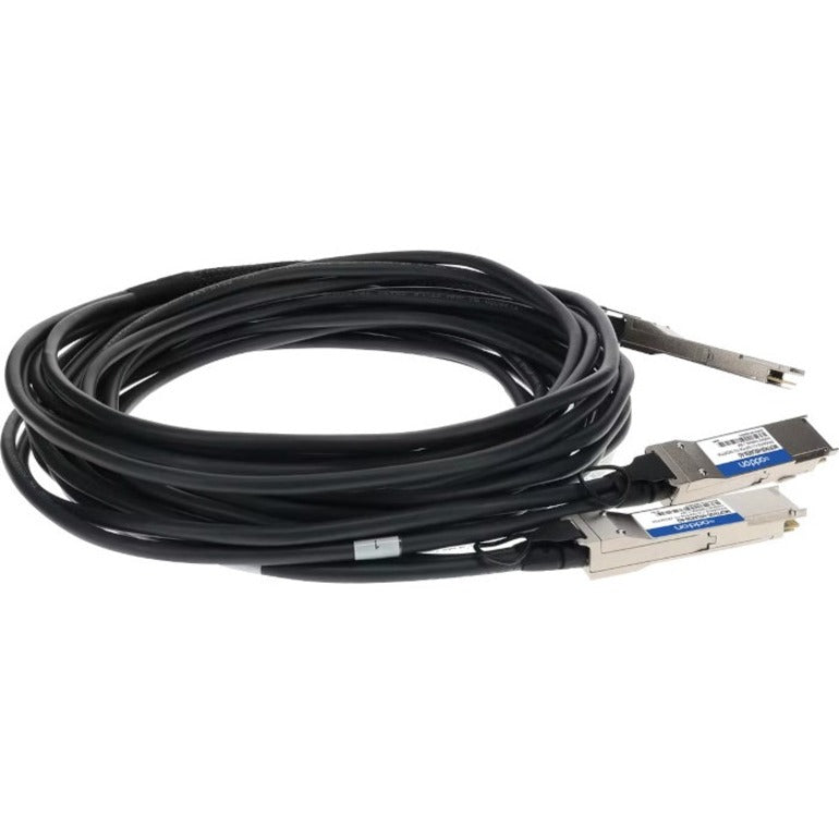 Addon Networks Mcp7H50-H01Ar30-Ao Infiniband Cable 1.5 M Qsfp56 2Xqsfp56 Black, Silver