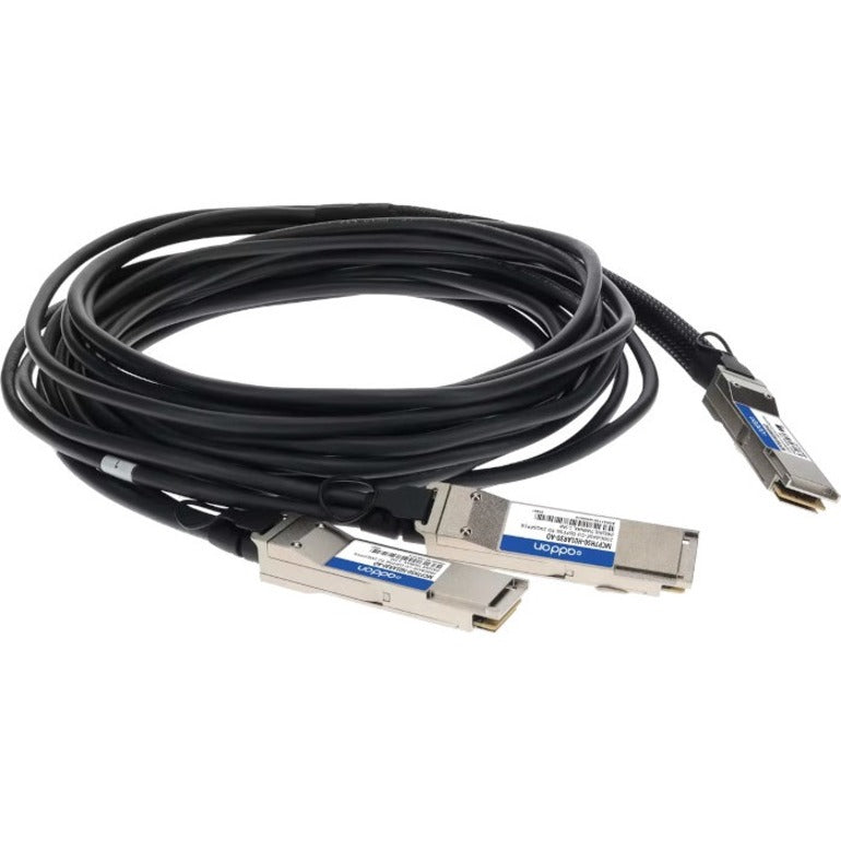 Addon Networks Mcp7H50-H01Ar30-Ao Infiniband Cable 1.5 M Qsfp56 2Xqsfp56 Black, Silver