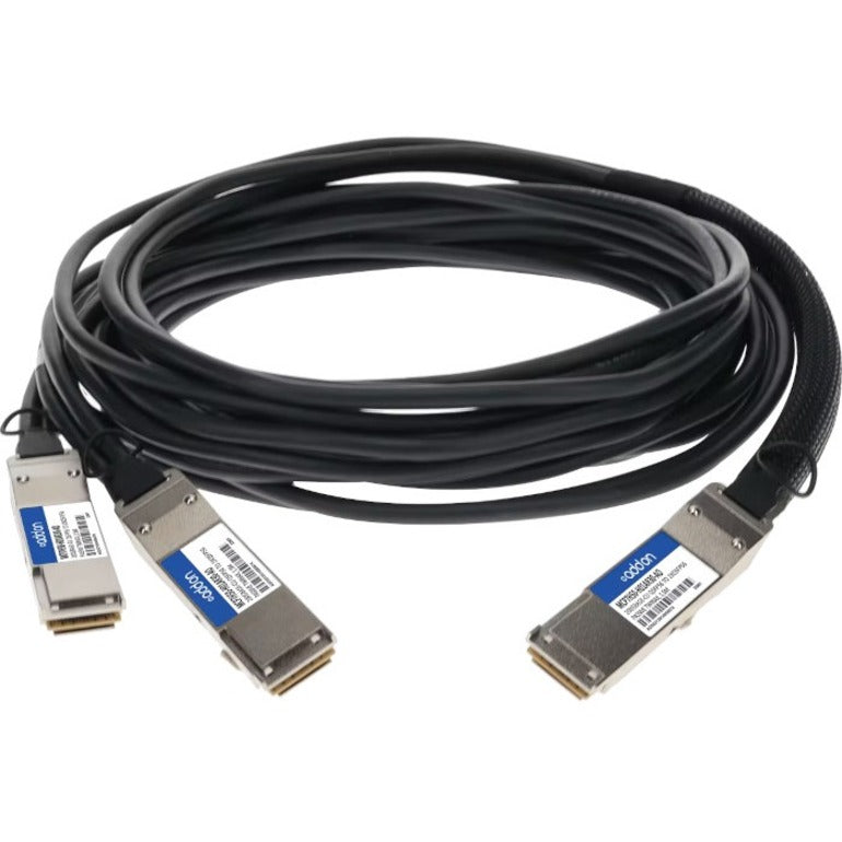 Addon Networks Mcp7H50-H01Ar30-Ao Infiniband Cable 1.5 M Qsfp56 2Xqsfp56 Black, Silver