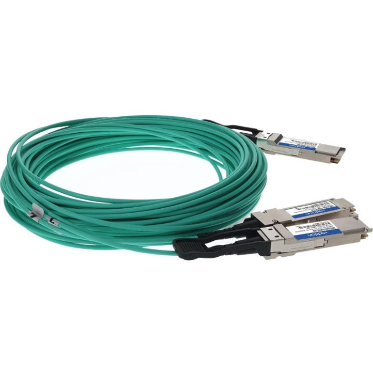 Addon Networks Mfs1S50-V020E-Ao Infiniband Cable 20 M Qsfp56 2Xqsfp56 Green, Grey