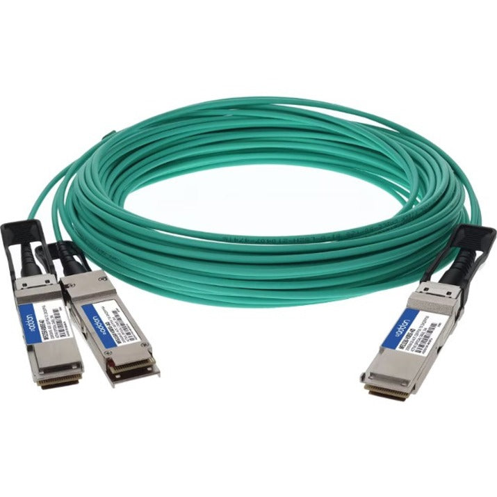 Addon Networks Mfs1S50-V020E-Ao Infiniband Cable 20 M Qsfp56 2Xqsfp56 Green, Grey