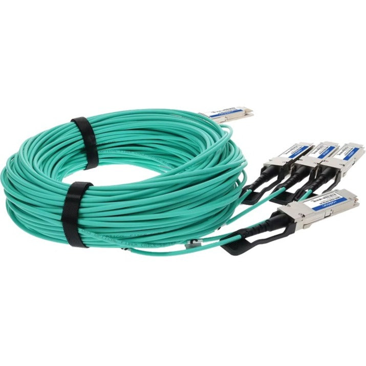 Addon Networks Q400G-4Q56G-Aoc5M-Ao Infiniband Cable 5 M Qsfp-Dd 4X Qsfp56 Turquoise