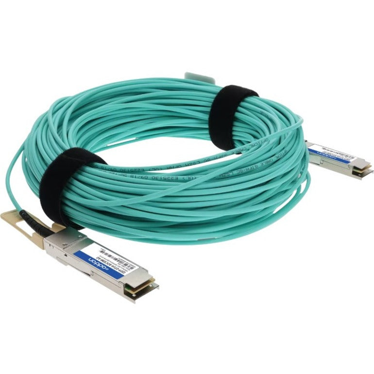 Addon Networks Qsfp-Otu4-Aoc30M-Ao Infiniband Cable 30 M Qsfp28 Turquoise