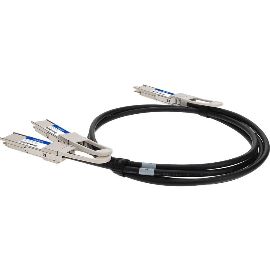 AddOn Twinaxial Network Cable QDD2QSFP56400CU2M-AO