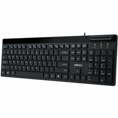 Adesso AKB-140SB Desktop Keyboard with Smart Card Reader
