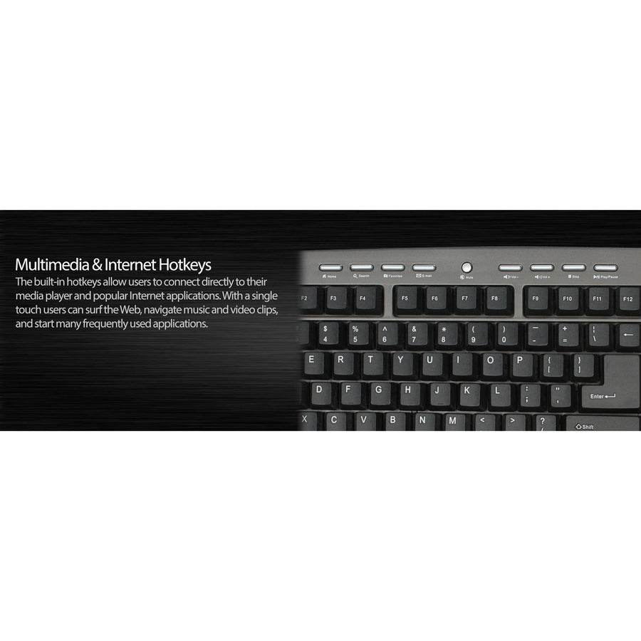 Adesso Akb-430Ug Win-Touch Pro Desktop Keyboard With Glidepoint Touchpad