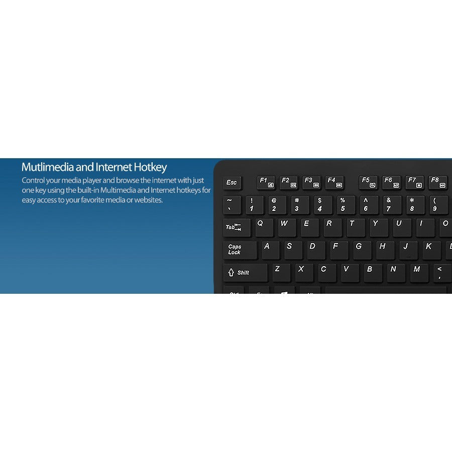 Adesso Antimicrobial Waterproof Desktop Keyboard