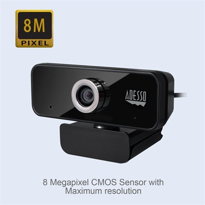 Adesso CyberTrack 6S 4K Ultra HD USB Webcam