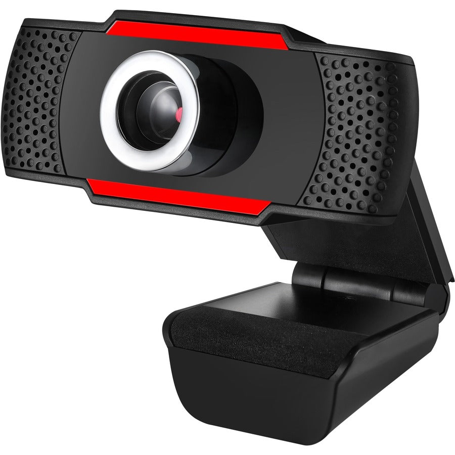 Adesso CyberTrack CyberTrack H3 Webcam - 1.3 Megapixel - 30 fps - Black, Red - USB 2.0 CYBERTRACKH3