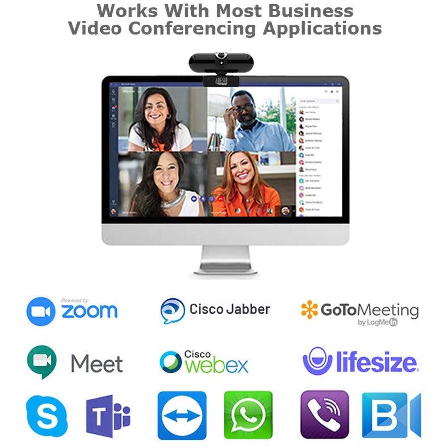 Adesso CyberTrack CyberTrack H7 Webcam - 4 Megapixel - 30 fps - USB 2.0 - TAA Compliant