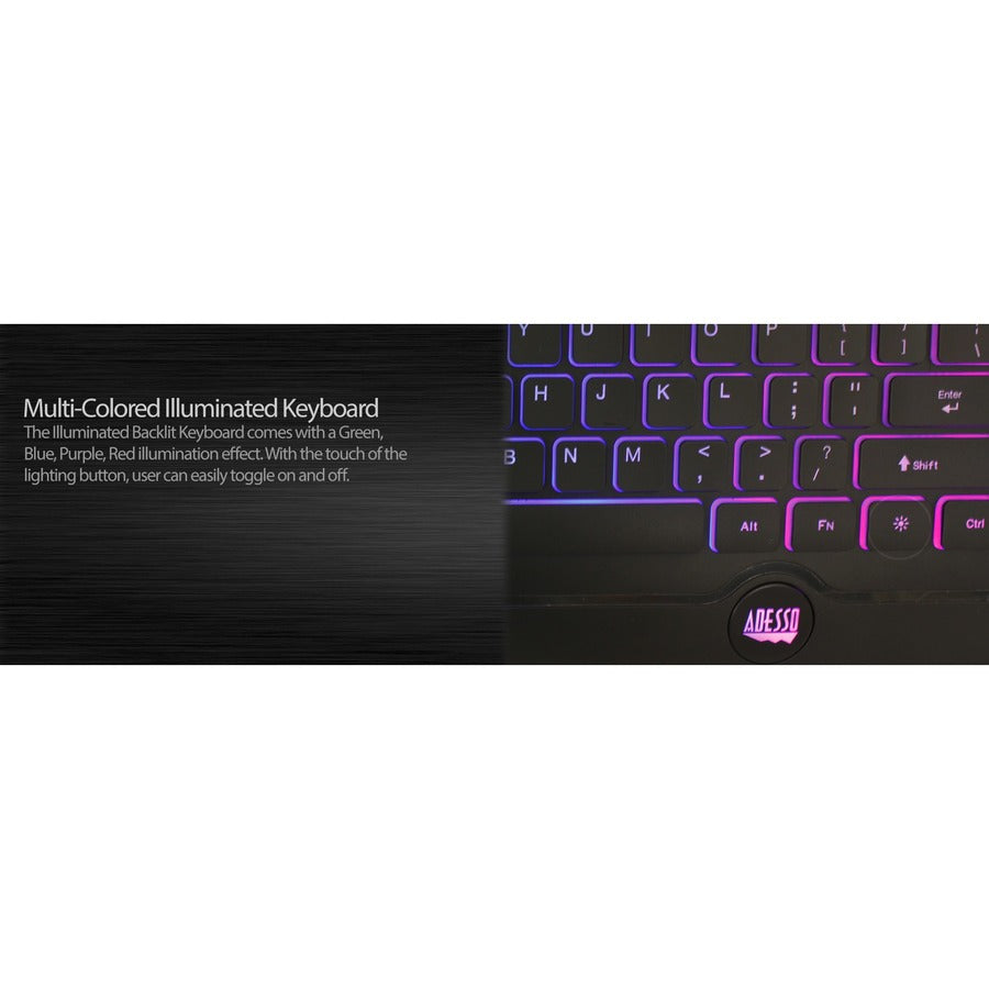 Adesso EasyTouch 137CB Illuminated Gaming Keyboard & Mouse Combo AKB-137CB
