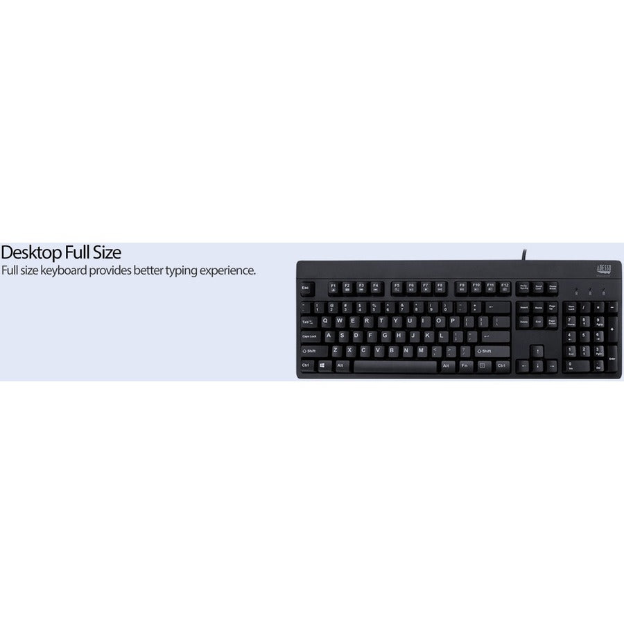 Adesso EasyTouch 630UB - Antimicrobial Waterproof Keyboard AKB-630UB