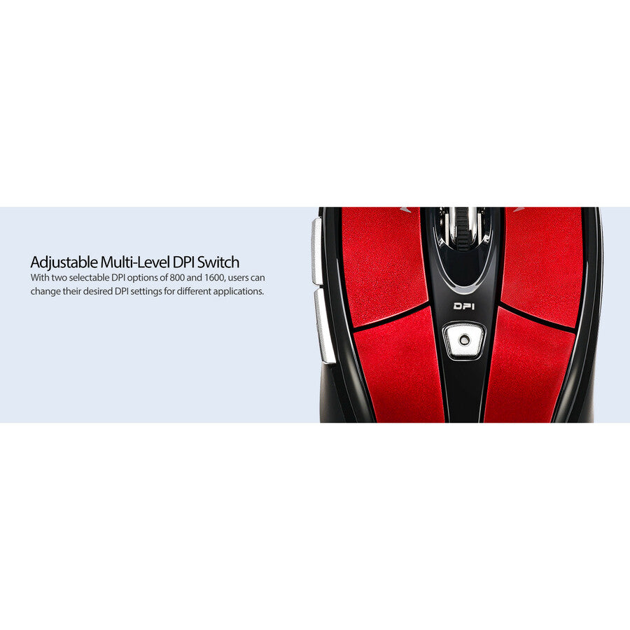 Adesso Imouse S60R - 2.4 Ghz Wireless Programmable Nano Mouse