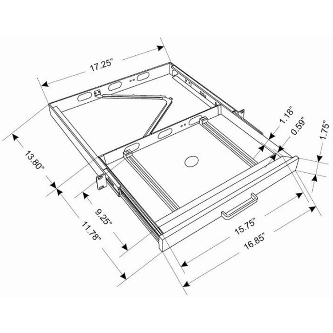 Adesso Touchpad Keyboard With Rackmount