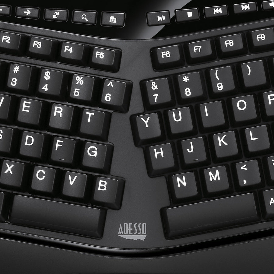 Adesso Tru-Form Ergonomic Touchpad Keyboard AKB-450UB