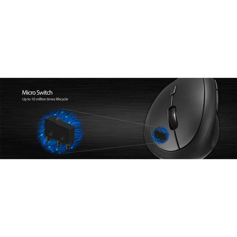 Adesso Tru-Form Wireless Ergo Mini Keyboard & Mouse WKB-1150CB