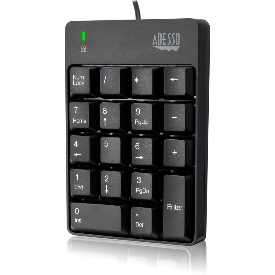 Adesso USB Spill Resistant 18-Key Numeric Keypad AKB-601UB