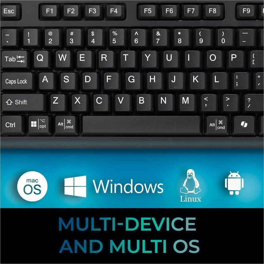 Adesso WKB-4450UB Multi OS Wireless Desktop Keyboard with Touchpad