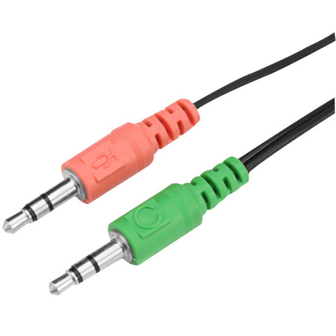 Adesso Xtream H4 - 3.5mm Stereo Headset with Microphone - Noise Cancelling - Wired- 6 ft cable- Lightweight