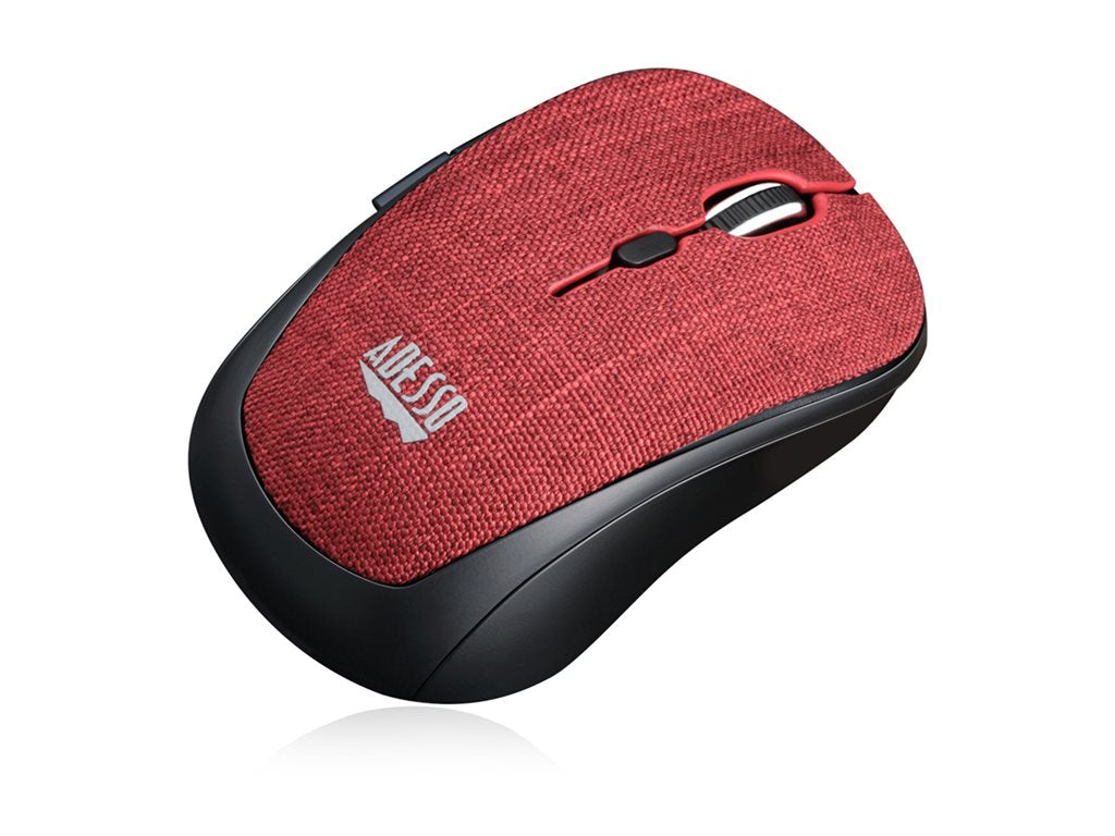 Adesso iMouse S80 - Mouse - right and left-handed - optical - 6 buttons - wireless - 2.4 GHz - USB wireless receiver - red IMOUSES80R