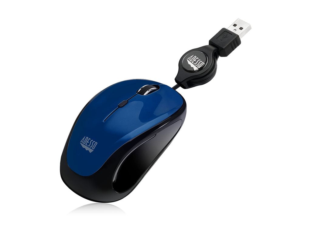 Adesso iMouse S8L - Mouse - right and left-handed - optical - 3 buttons - wired - USB IMOUSES8L