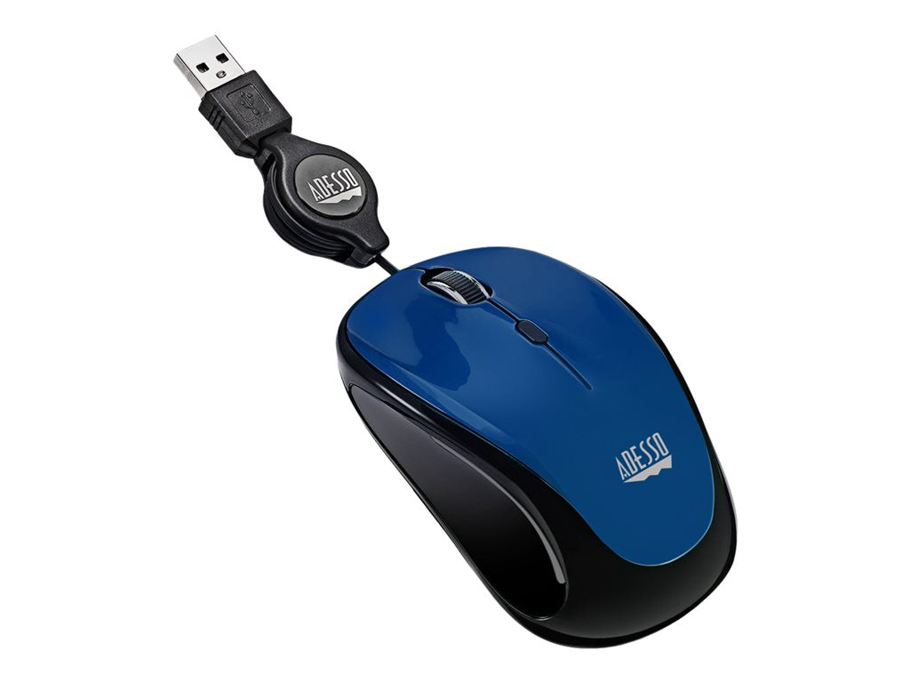 Adesso iMouse S8L - Mouse - right and left-handed - optical - 3 buttons - wired - USB IMOUSES8L