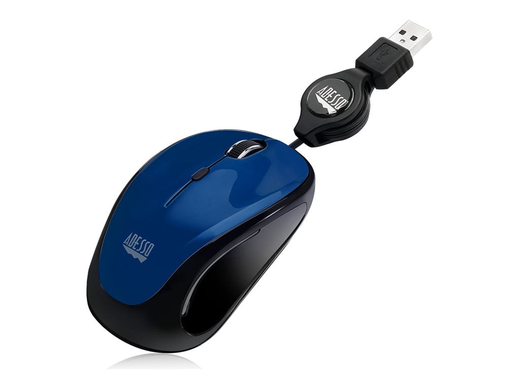 Adesso iMouse S8L - Mouse - right and left-handed - optical - 3 buttons - wired - USB IMOUSES8L