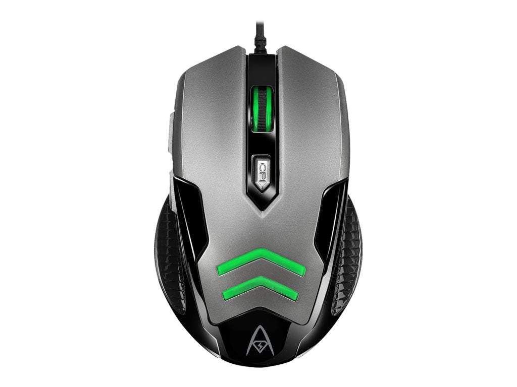 Adesso iMouse X1 - Mouse - ergonomic - right and left-handed - optical - 6 buttons - wired - USB IMOUSEX1