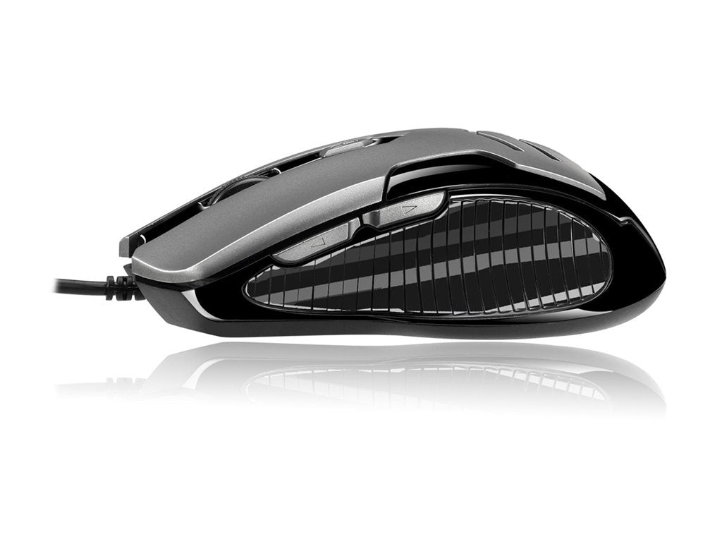 Adesso iMouse X1 - Mouse - ergonomic - right and left-handed - optical - 6 buttons - wired - USB IMOUSEX1