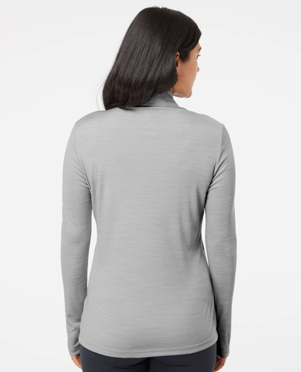 Adidas® Women's Lightweight Mélange Quarter-Zip Sweatshirt – Soft, Stylish, and Perfect for Layering