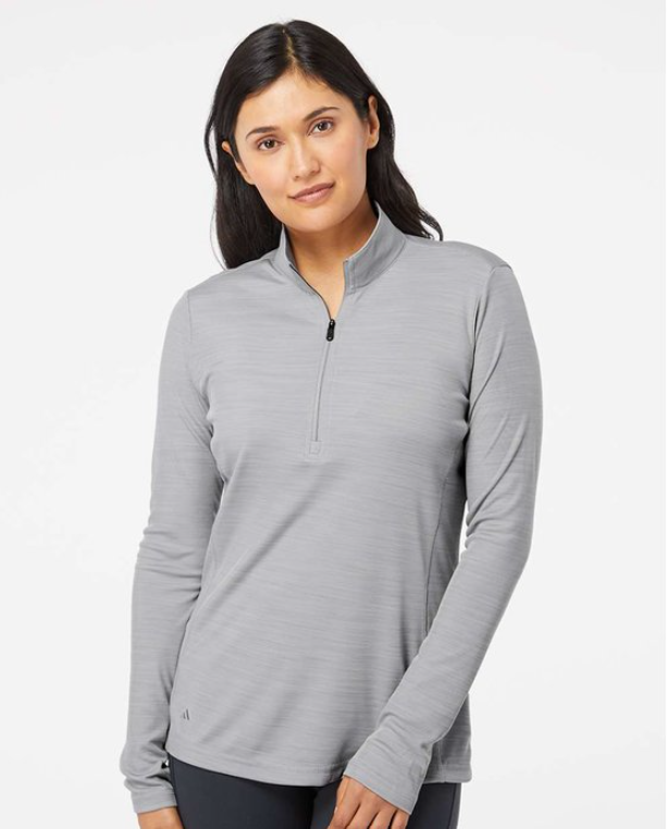 Adidas® Women's Lightweight Mélange Quarter-Zip Sweatshirt – Soft, Stylish, and Perfect for Layering