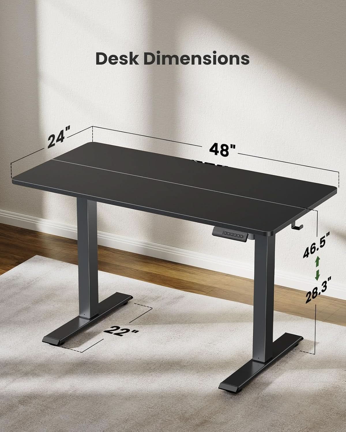 Adjustable Height Electric Standing Desk with Memory Presets