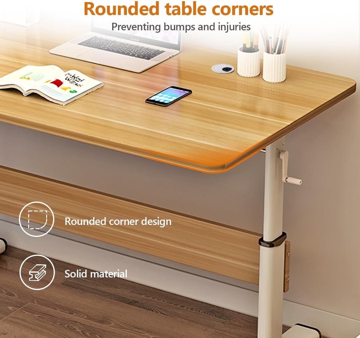 Adjustable Height Manual Standing Desk for Home Office