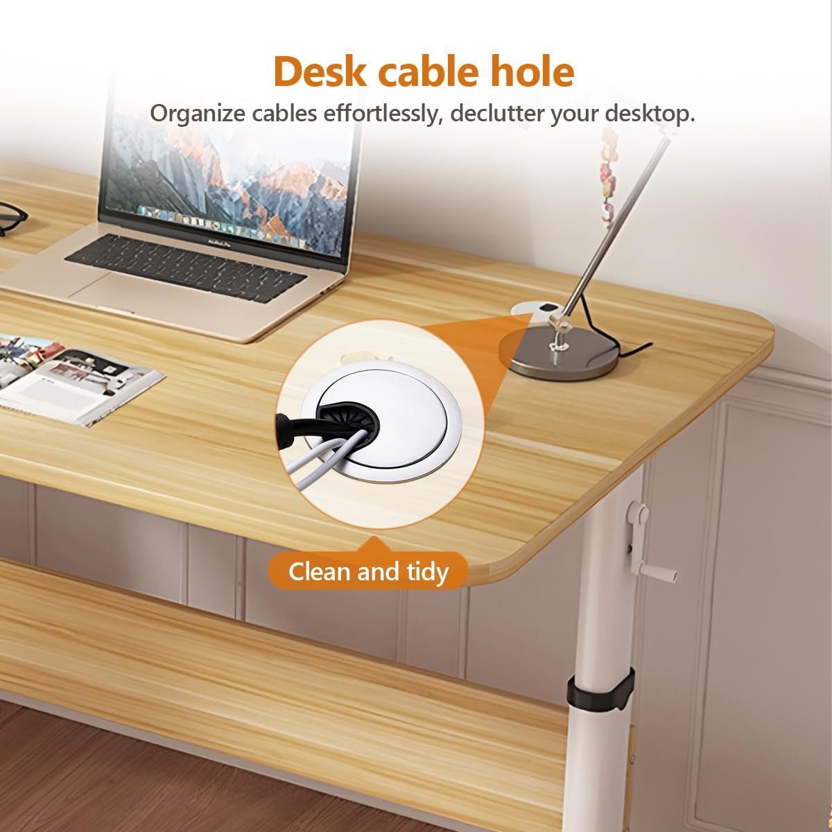 Adjustable Height Manual Standing Desk for Home Office
