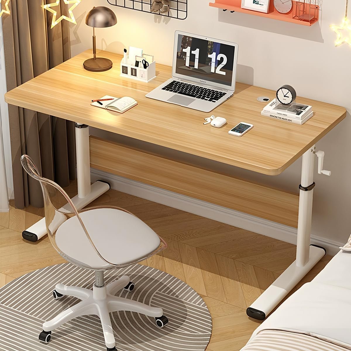 Adjustable Height Manual Standing Desk for Home Office