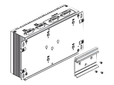 Advantech - DIN rail mounting kit - for P/N: UNO-2372G-J121AE UNO-2000G-DMKAE