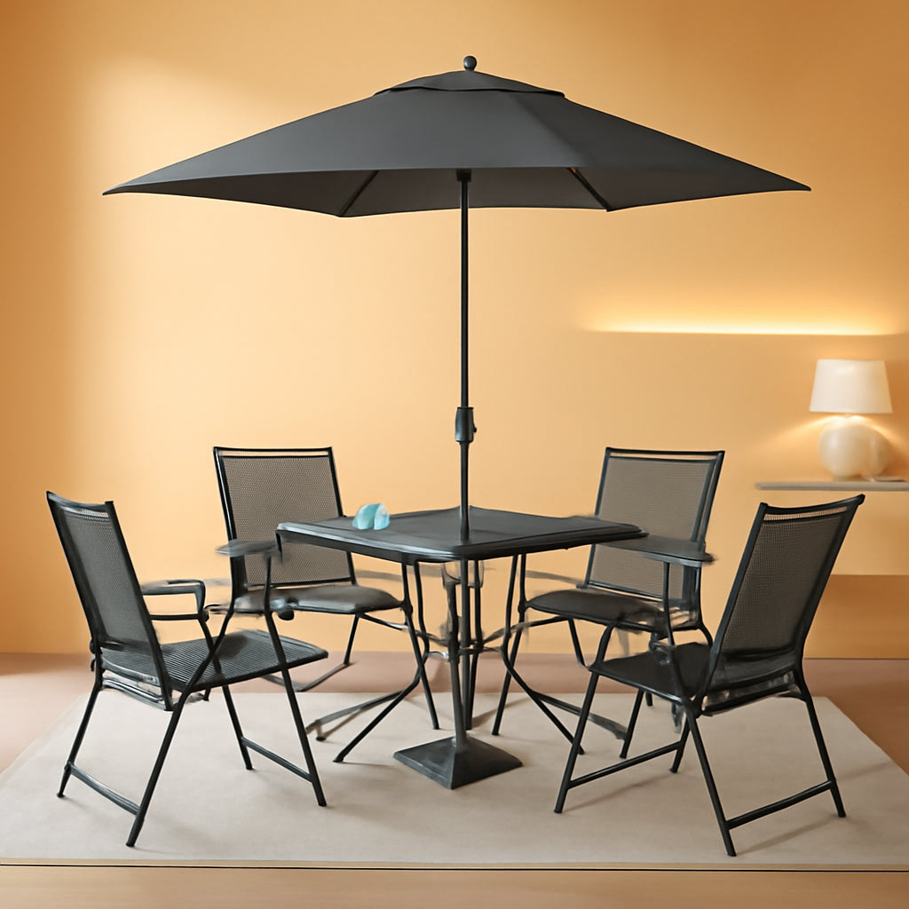Albany Lane 6 Piece Folding Outdoor Dining Set Grey