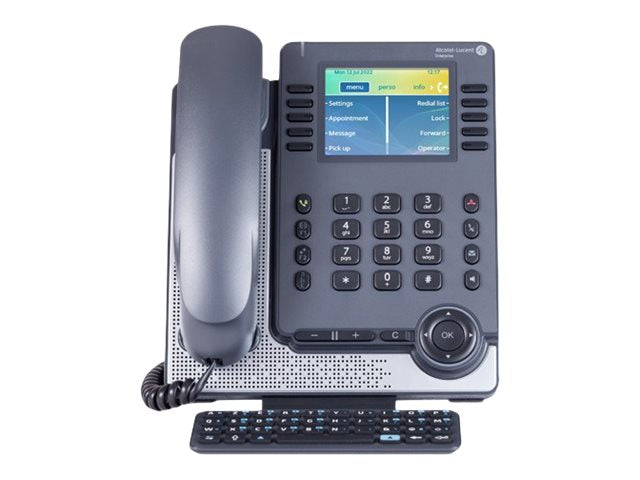 Alcatel-Lucent ALE-10 - Keyboard for phone - QWERTY - QWERTZ - for Alcatel-Lucent Enterprise ALE-30h Essential DeskPhone 3ML37010DW