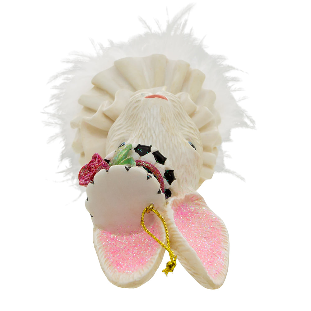 Alice In Wonderland Hat Ornament - White Rabbit