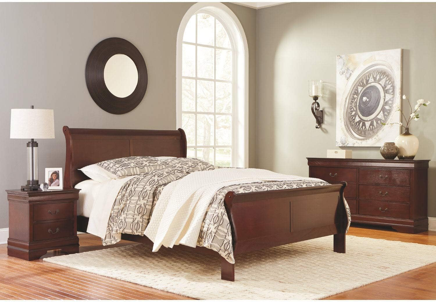 Alisdair Traditional Dark Brown Six Drawer Dresser