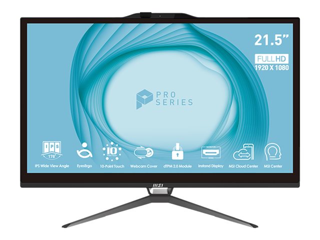 All-in-One Desktop Computer - Intel Core i5 Touchscreen Business Workstation | MSI PAP222T13M004