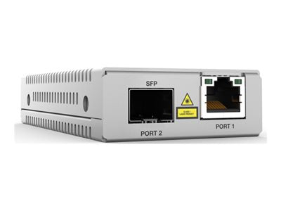 Allied Telesis AT MMC2000I/SP - Fiber media converter - 1GbE - 1000Base-T, 1000Base-X, 100Base-TX, 100Base-X, 10Base-T - RJ-45 AT-MMC2000I/SP-960