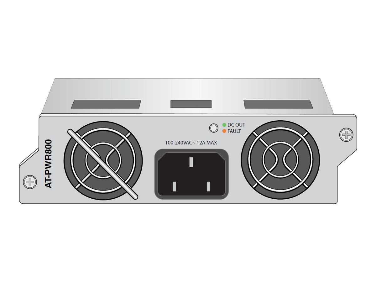 Allied Telesis AT-PWR800 - Power supply - redundant (plug-in module) - AC 100-240 V - 800 Watt AT-PWR800-90